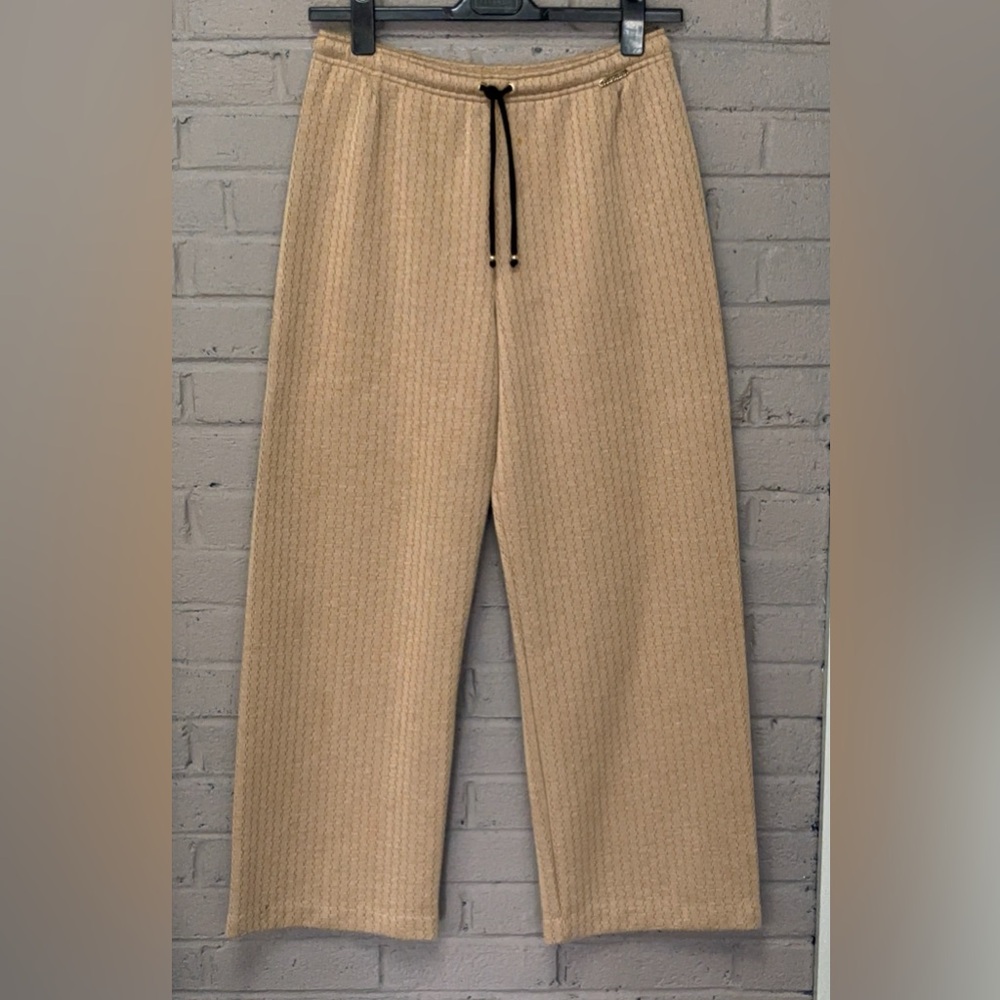 St. John Sport fleece knit tan casual pants M